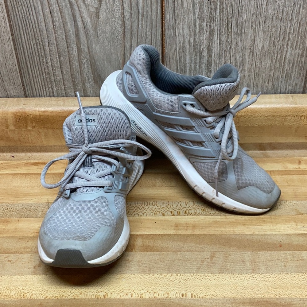 ADIDAS Gray and White Womens Sneakers